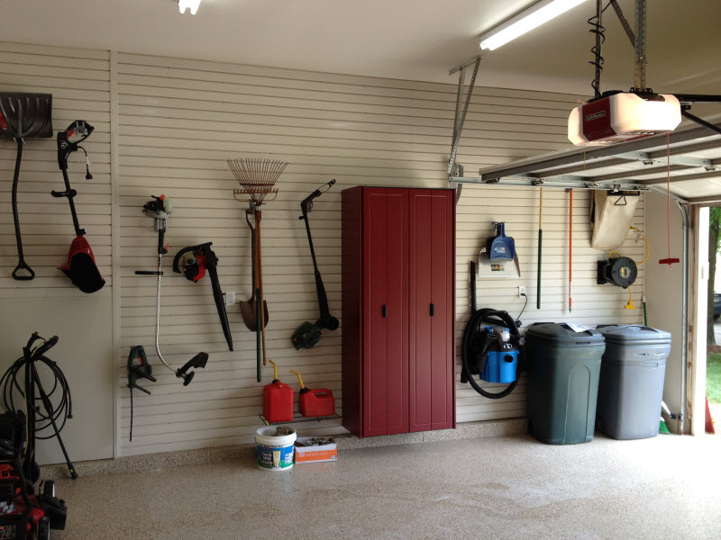 Hilton Head - Slatwall and a Garage Storage Cabinet